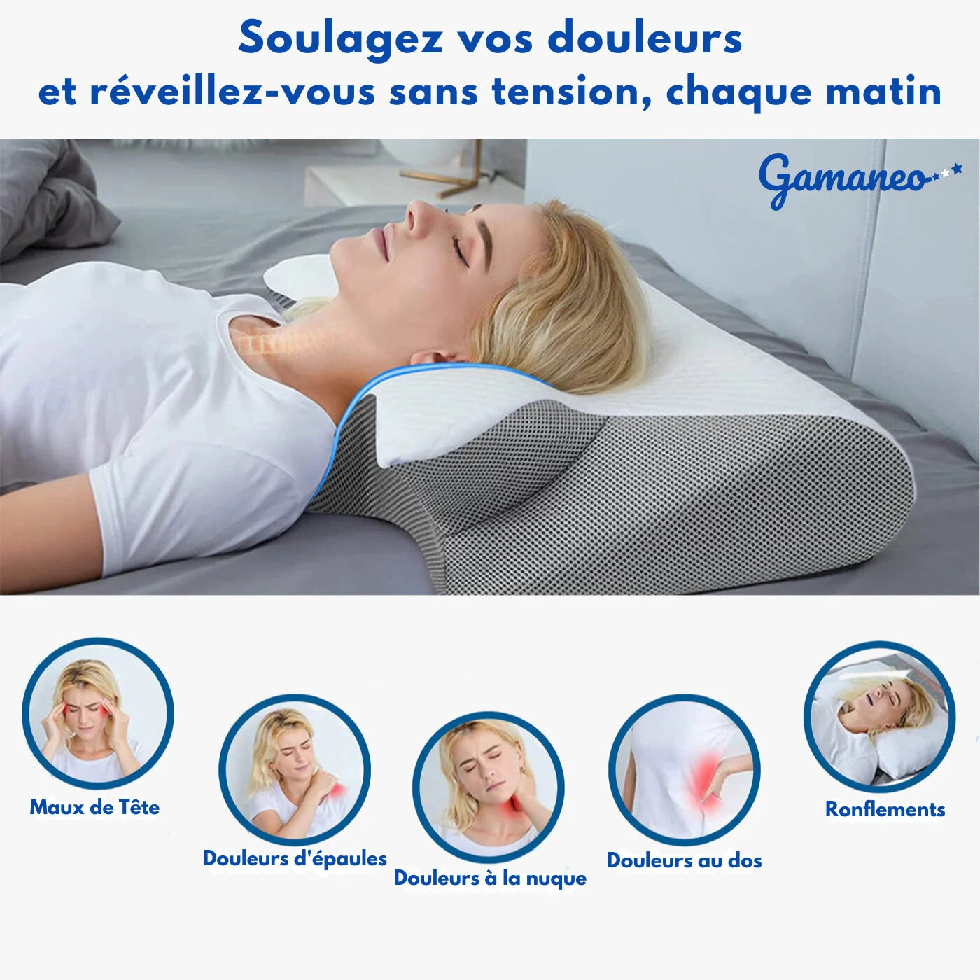 Oreiller ergonomique Gamaneo®